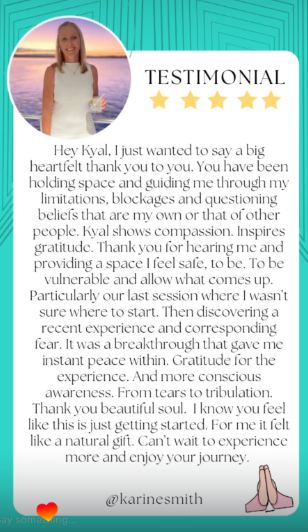 Client testimonial